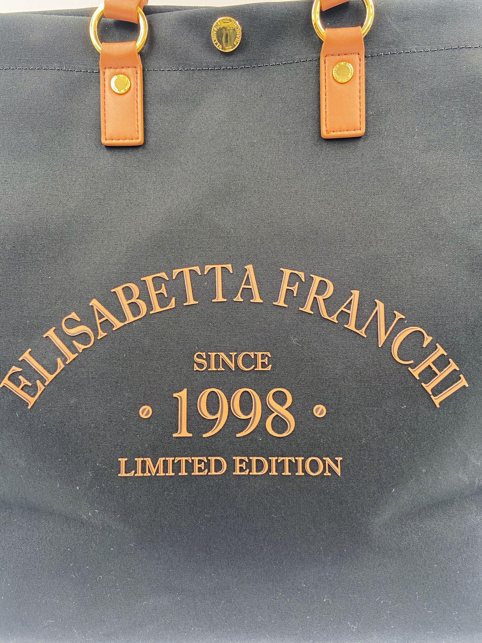 Tote in canvas - Elisabetta Franchi BS14A62E2 B58 ELISABETTA FRANCHI 