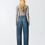 Jeans ballon con zip 105680A2TX PJZ PINKO 