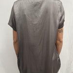 T- shirt girocollo satinata - Ofelia MS2003 GRIGIO OFELIA 