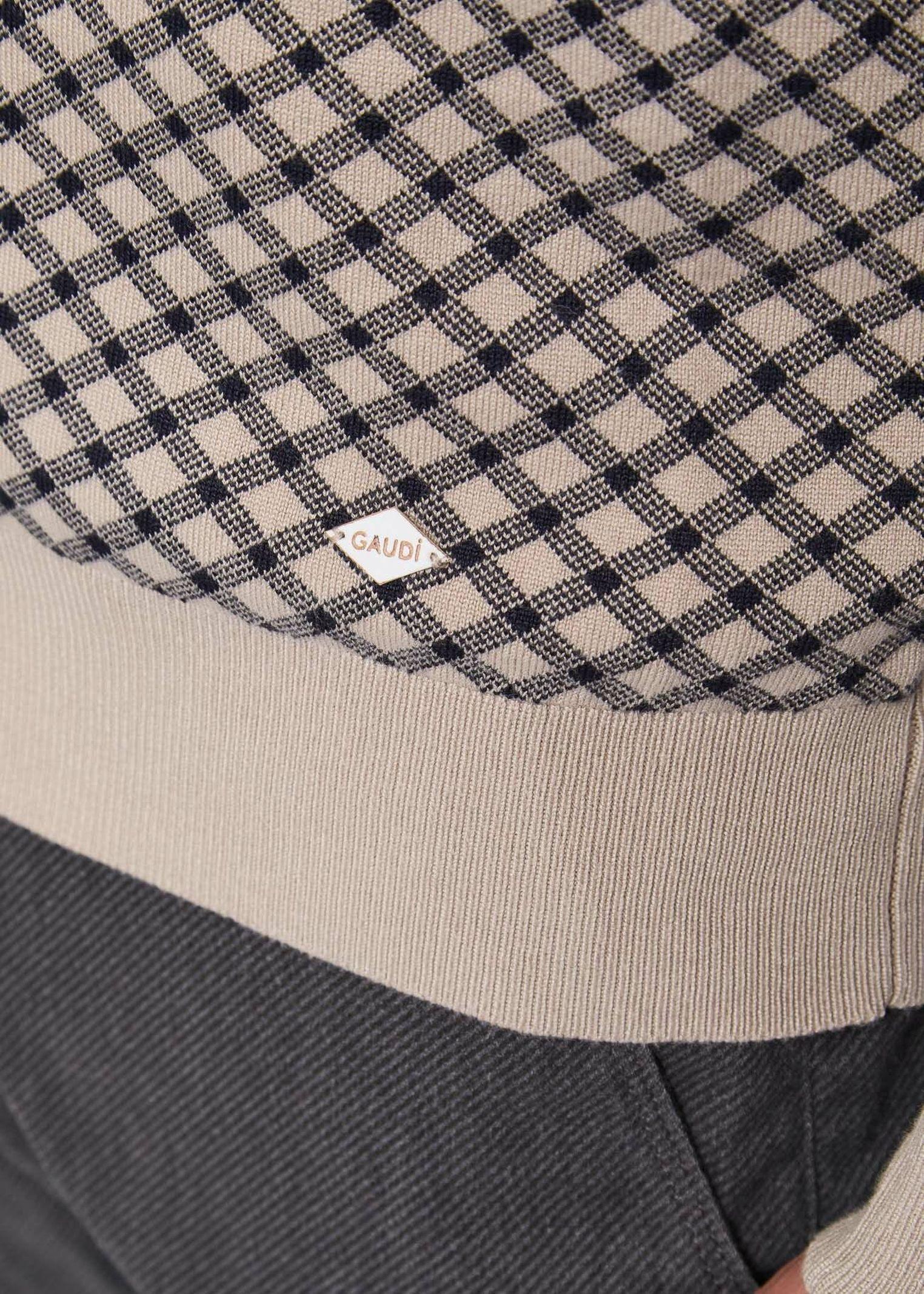 Dolcevita con motivo check 521GU53012 526102-01 GAUDI' 