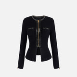 Cardigan in maglia bouclè - Elisabetta Franchi MK38S57E2 110 ELISABETTA FRANCHI 