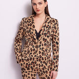 Giacca animalier jacquard