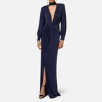 Abito red carpet in cupro con nodo AB68447E2 B75 ELISABETTA FRANCHI 