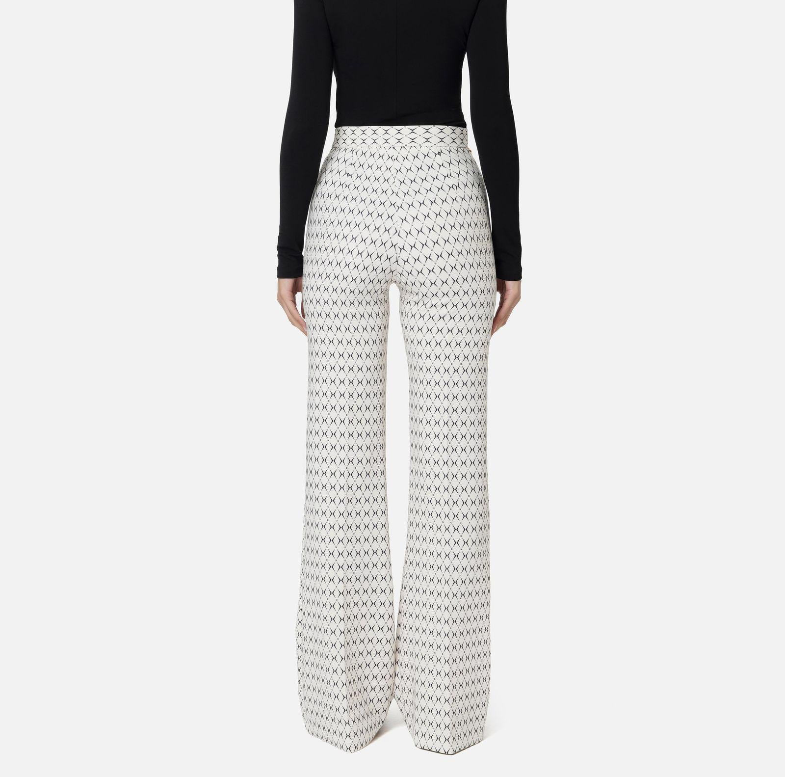 Pantalone stampa rombo PAS3546E2 E84 ELISABETTA FRANCHI 