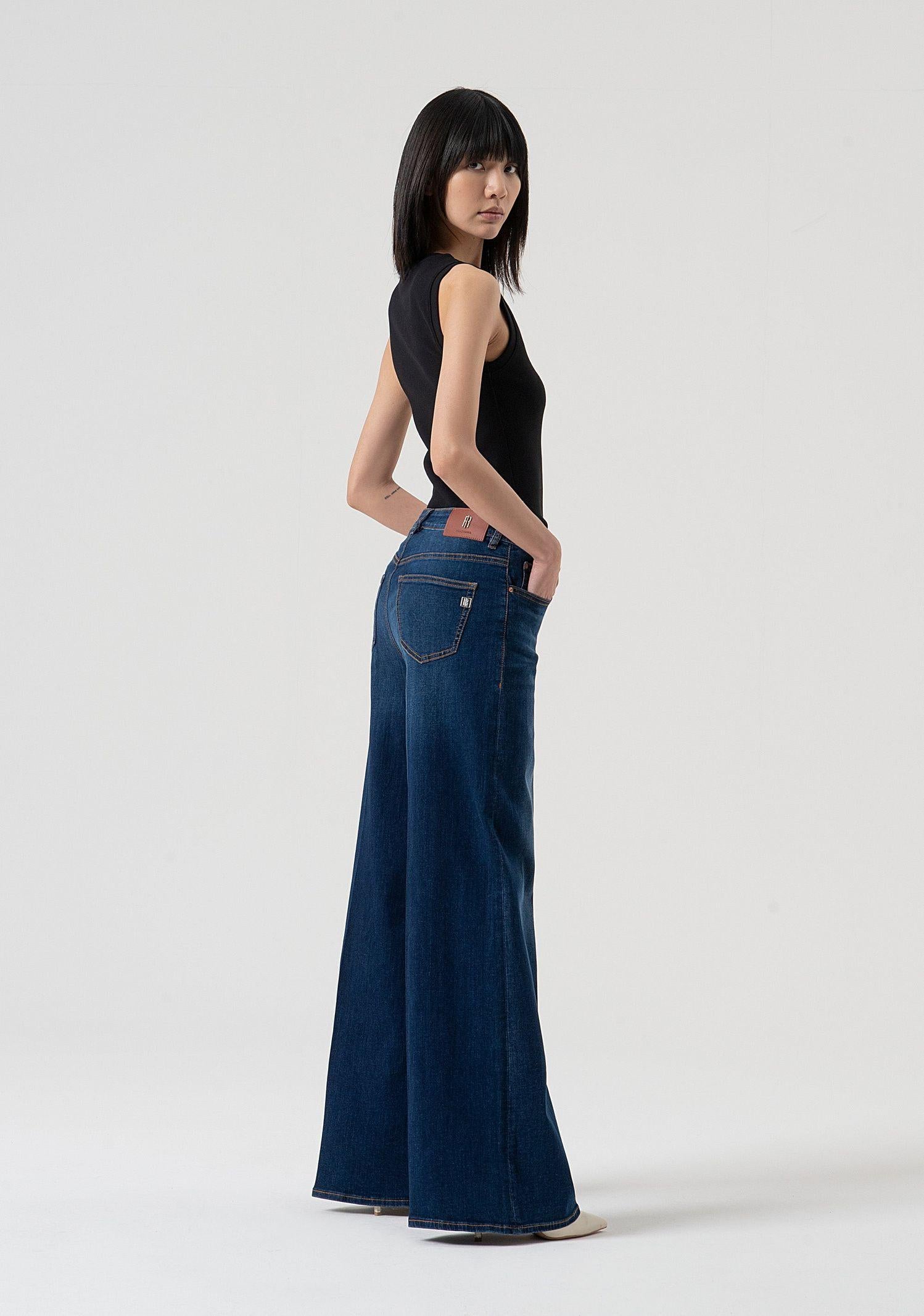 Jeans flare vita alta FP25WV3015D46002 987 FRACOMINA 