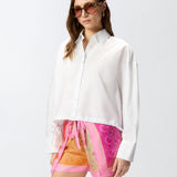 Camicia cropped a righe 106249A32L A32L PINKO 