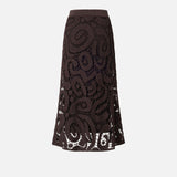 Gonna midi crochet geometrico - Pinko 106353A354 M05 PINKO 