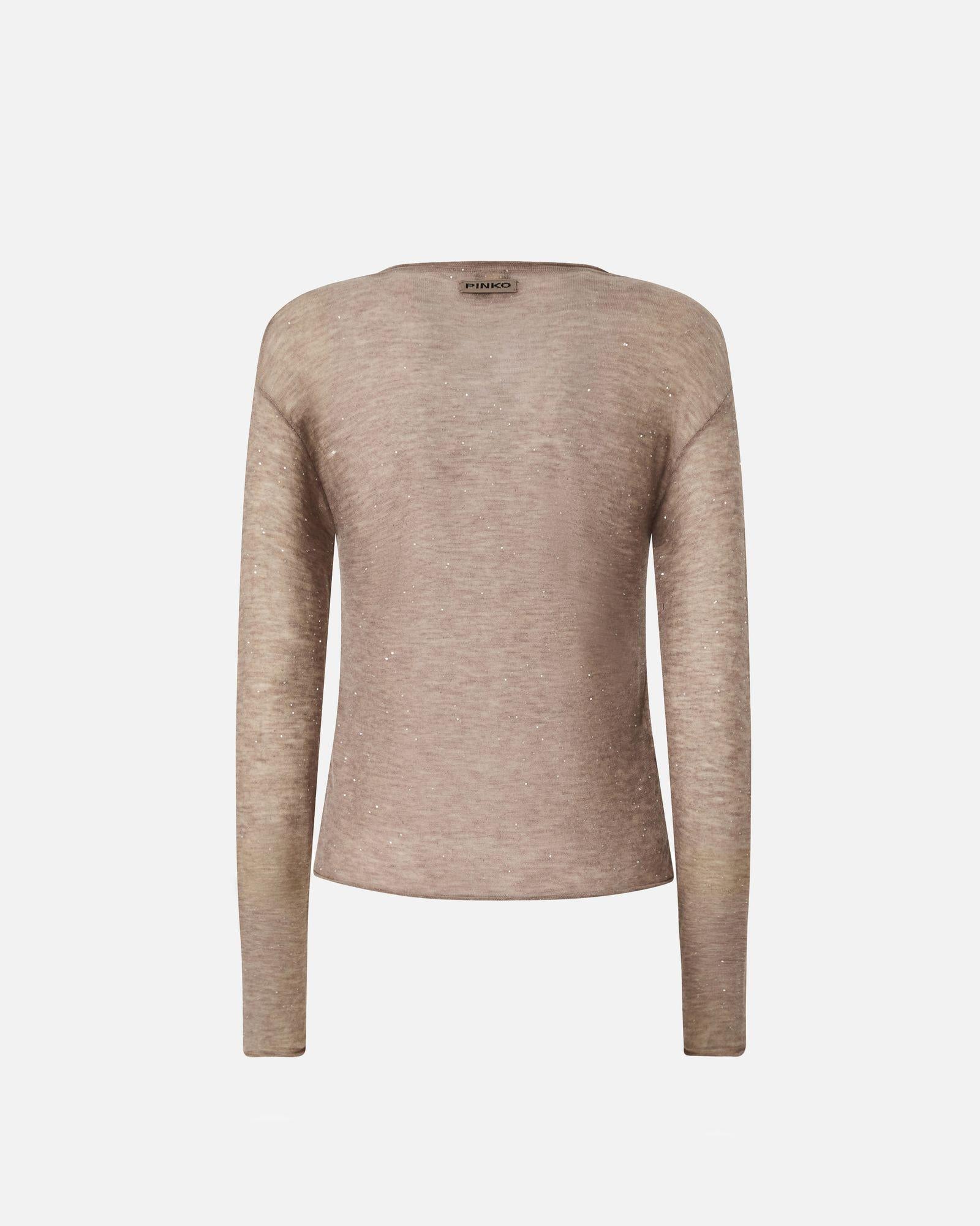 Maglia con paillettes 105400A2PM D23 PINKO 