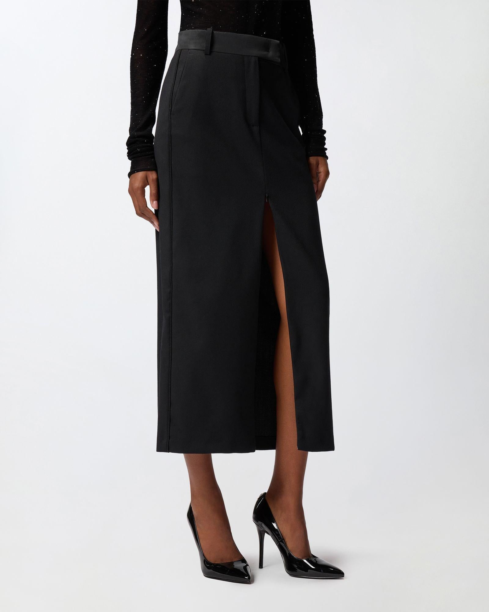 Gonna aderente con spacco 106134A30C Z99 PINKO 