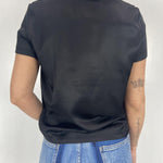 T-shirt lucida girocollo MM203633 NERO OFELIA 