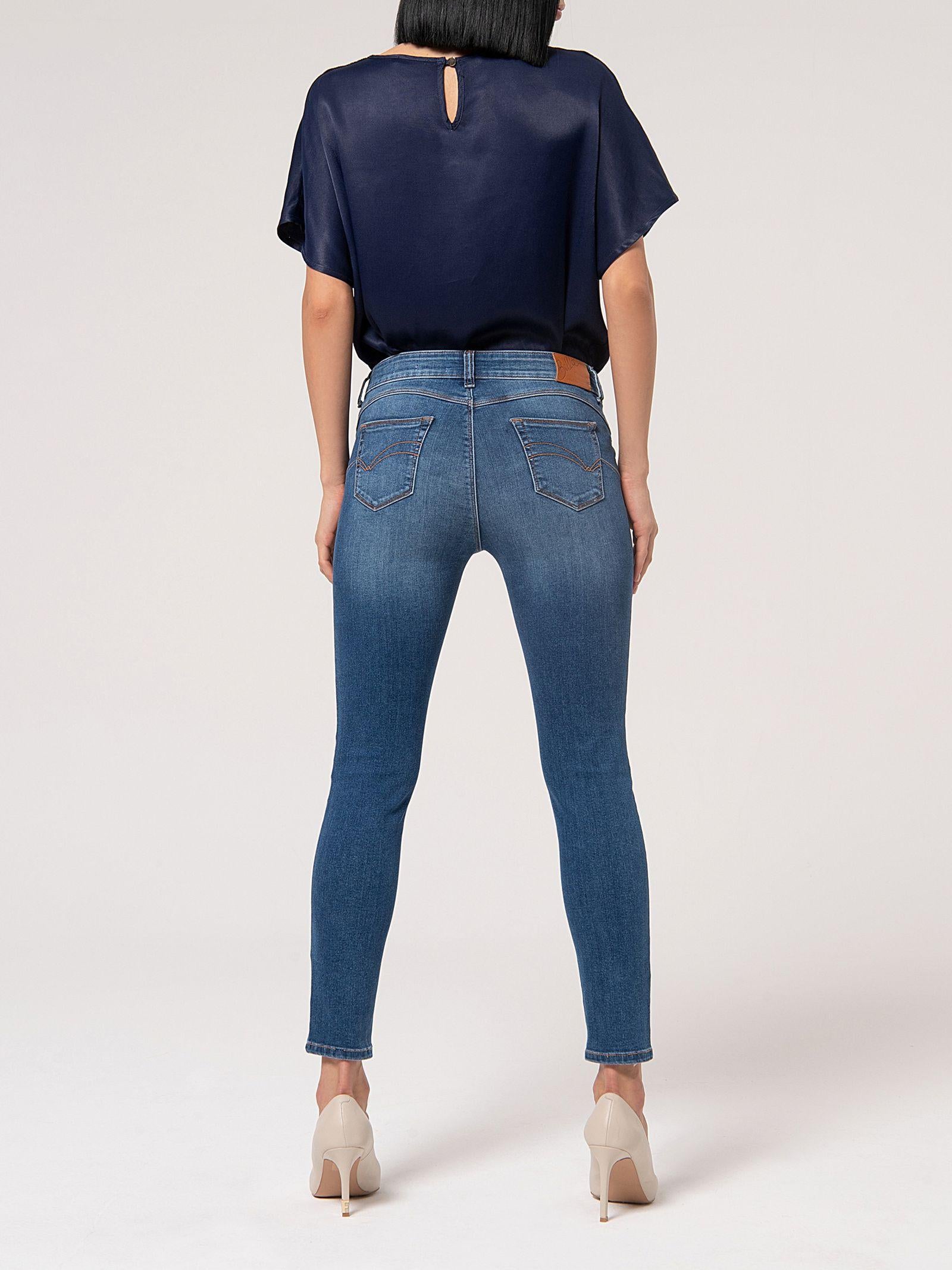 Jeans slim con lavaggio medio FP000V8000 D40402349 FRACOMINA 