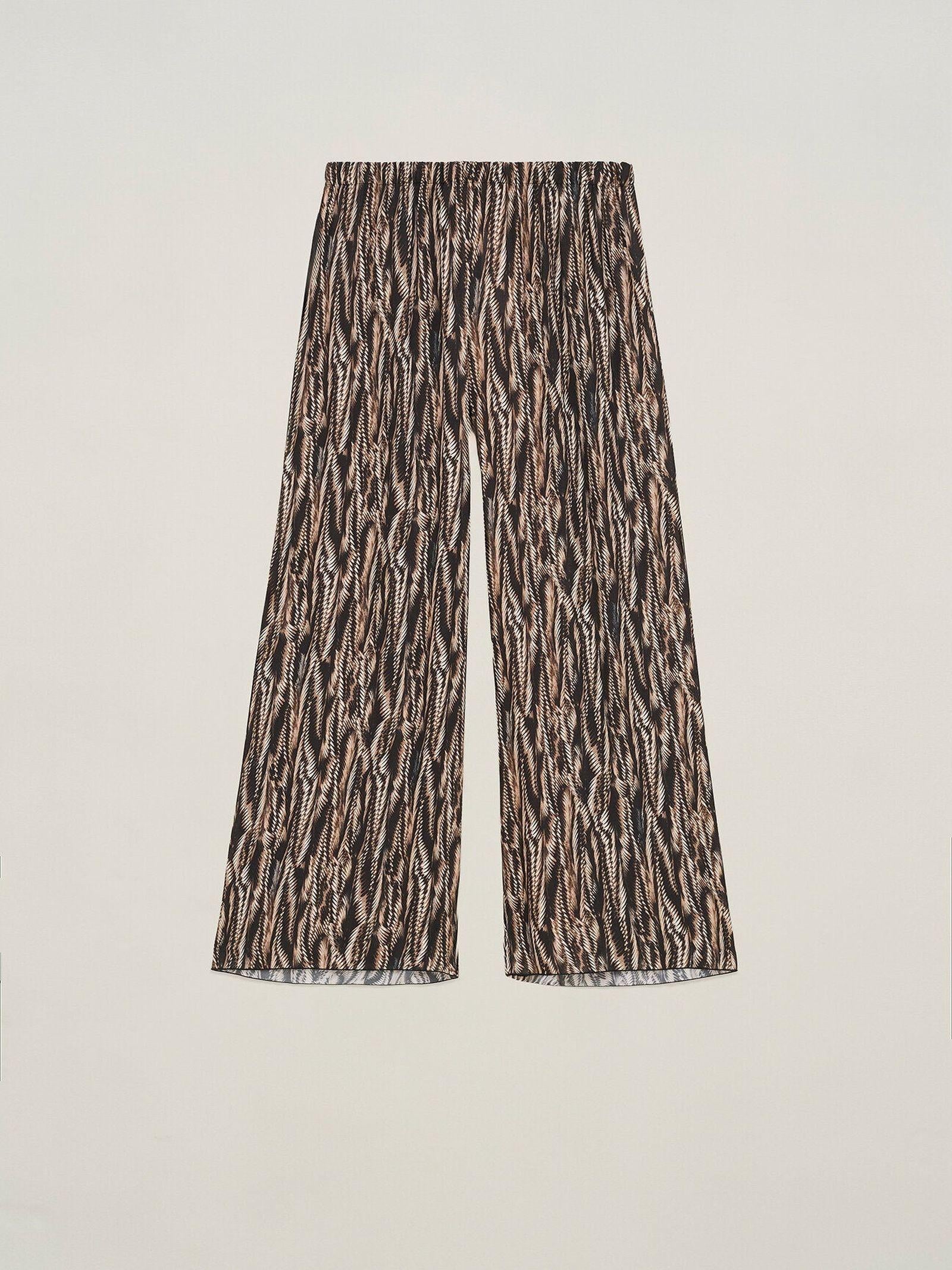 Pantalone in viscosa stampata PIOB35 D1 10 CARLA G. 