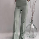 Pantalone con placca oro logata - Elisabetta Franchi PAT1541E2 BV9 ELISABETTA FRANCHI 