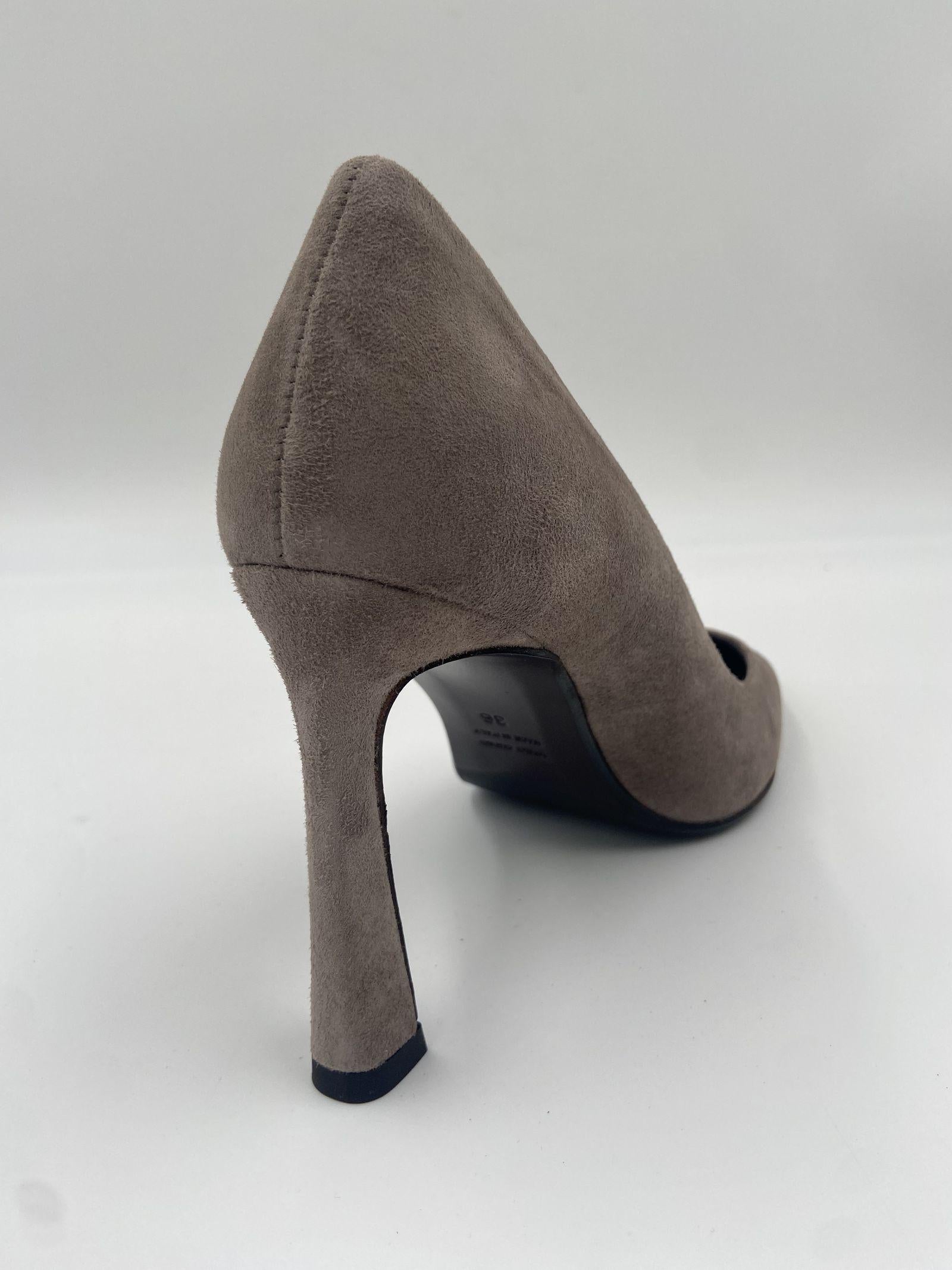 Dècolletè in pelle scamosciata 2470 TOPO SPAZIO MODA 