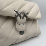 Borsa grande con maxi trapuntatura obliqua