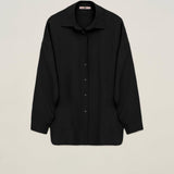 Camicia over in crepe de chine