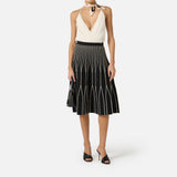 Body in georgette - Elisabetta Franchi BO01461E2 193 ELISABETTA FRANCHI 