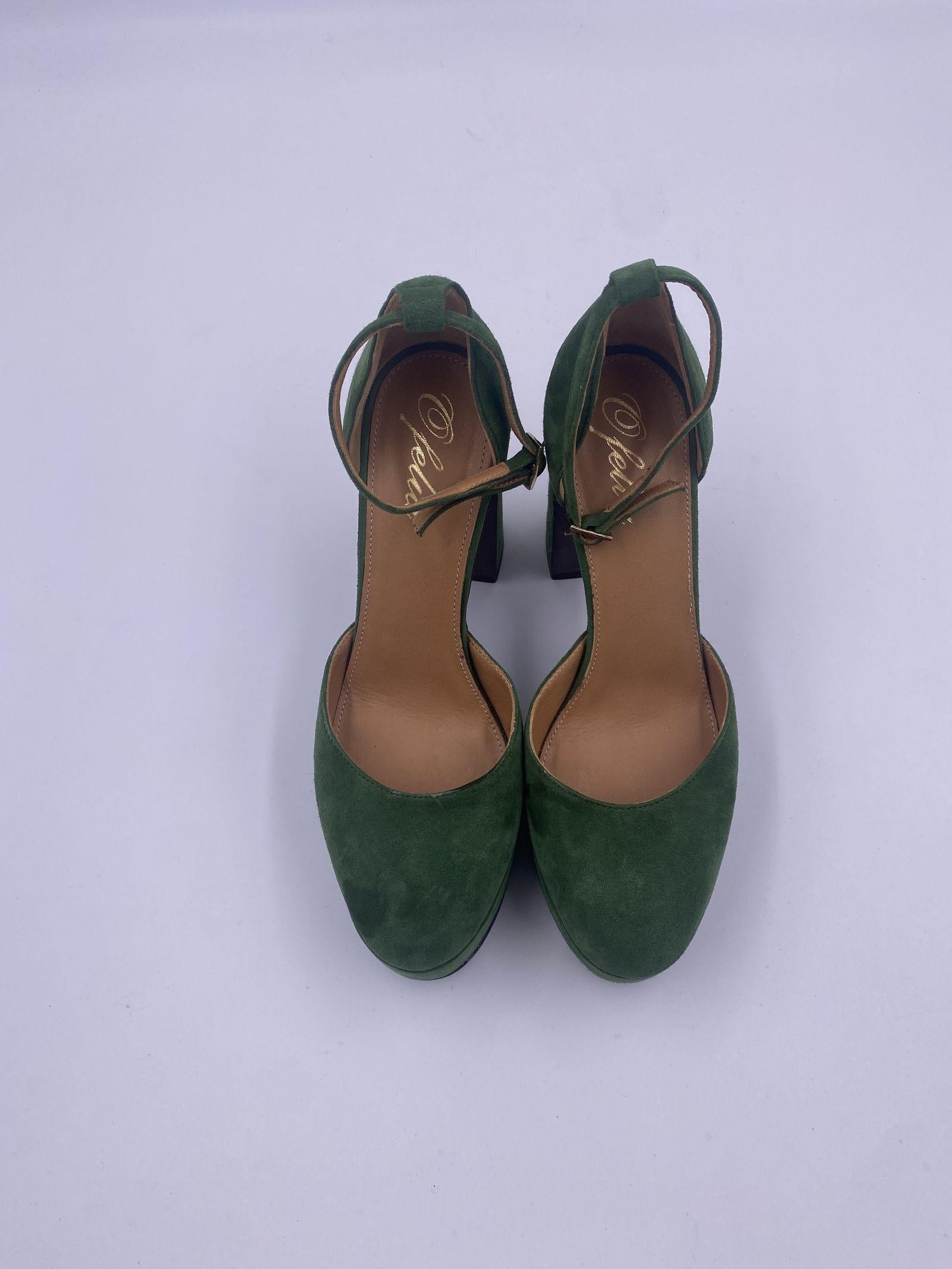 Sandalo con plateau - Ofelia 2195 VERDE OFELIA 