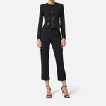 Giacca con dettagli zip - Elisabetta Franchi GI17356E2 110 ELISABETTA FRANCHI 
