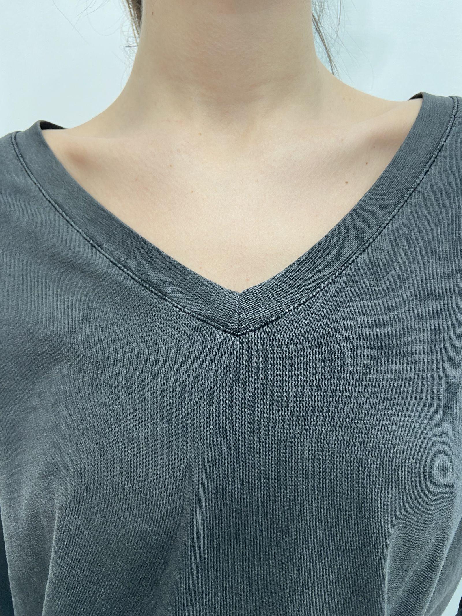 T-shirt scollo a V 2831 ANTRACITE OFELIA 