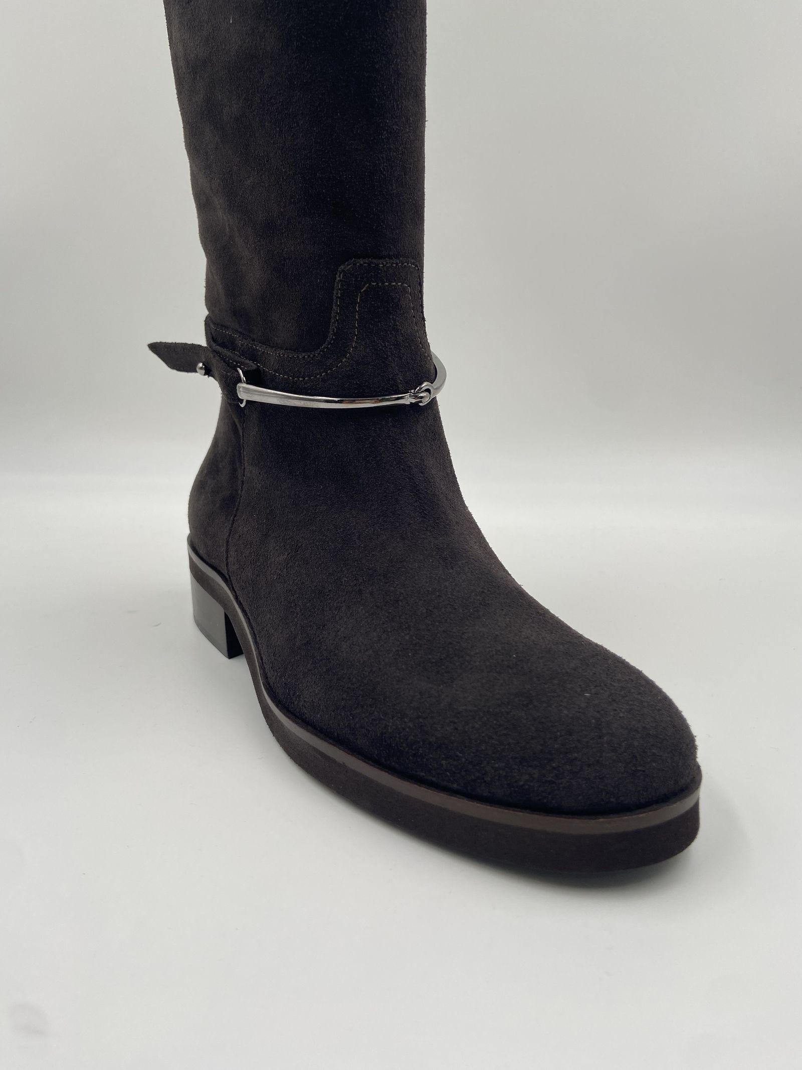 Stivale con dettaglio equestre - Ofelia 2904 MORO OFELIA 