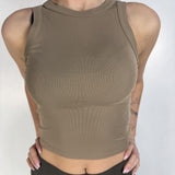 Canotta top - Eleh SS260074 CAMMELLO ELEH 