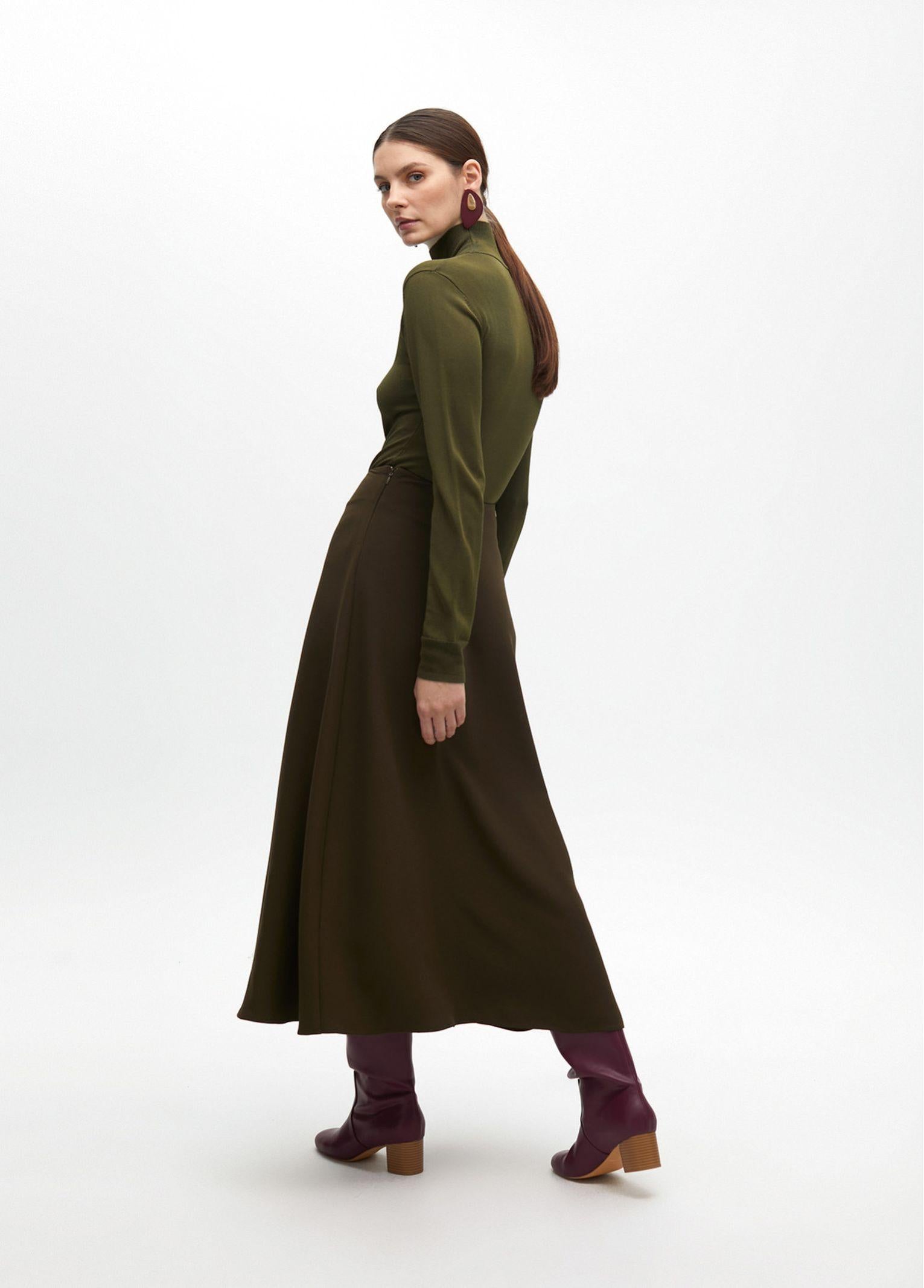 Gonna crepe MIDI MF2508003 060 MAITE 