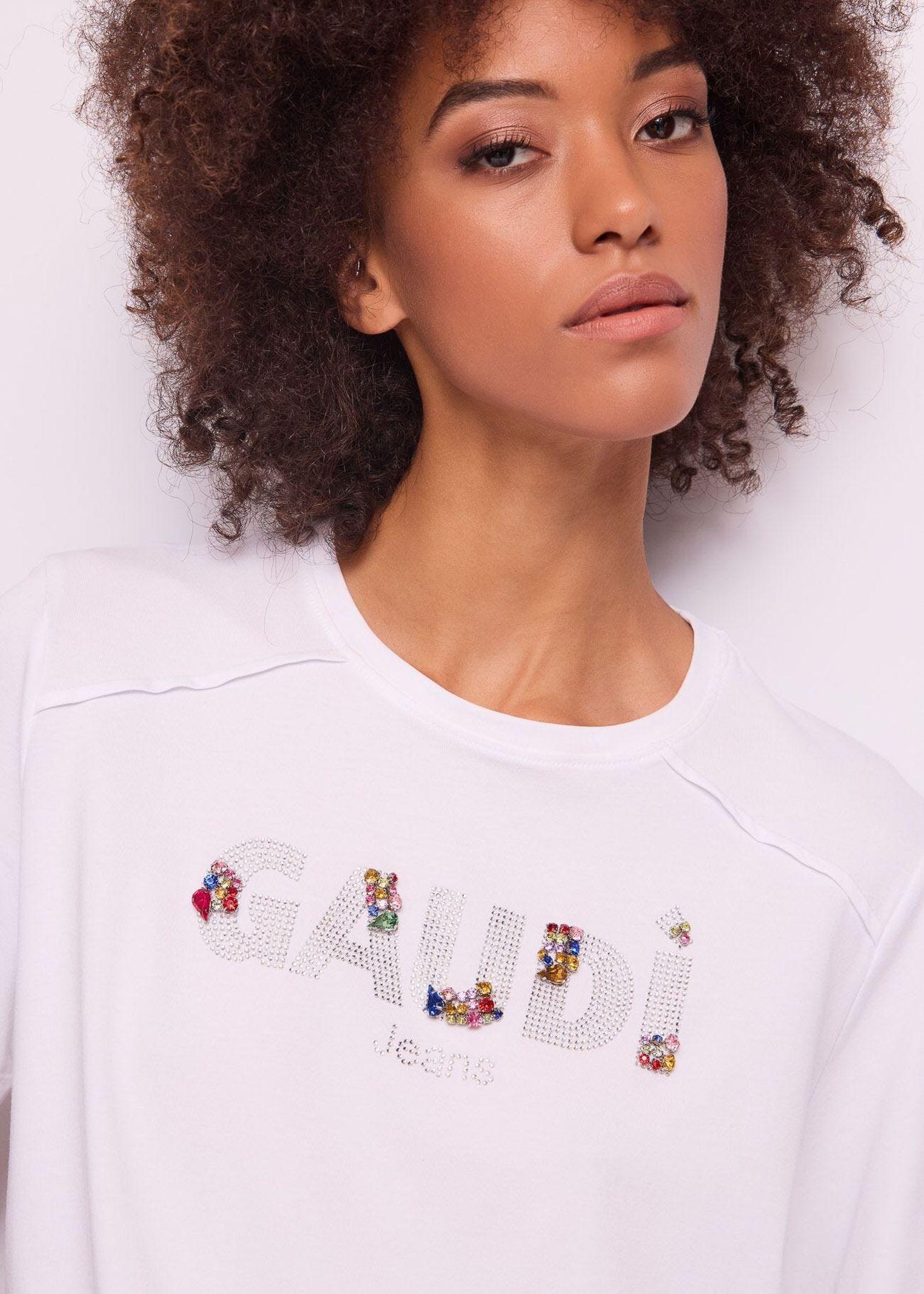 T-shirt con nodo - Gaudi 511BD64026 2100 GAUDI' 
