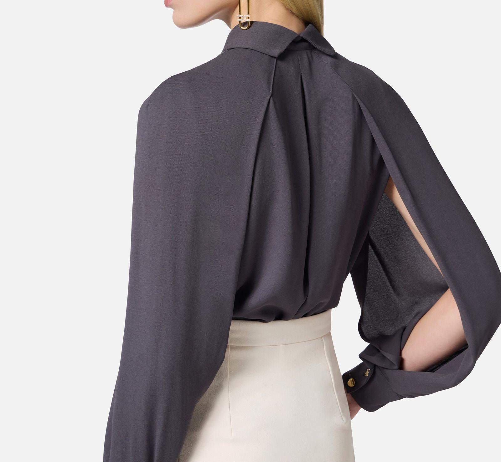 Camicia in georgette - Elisabetta Franchi CA04951E2 DC3 ELISABETTA FRANCHI 