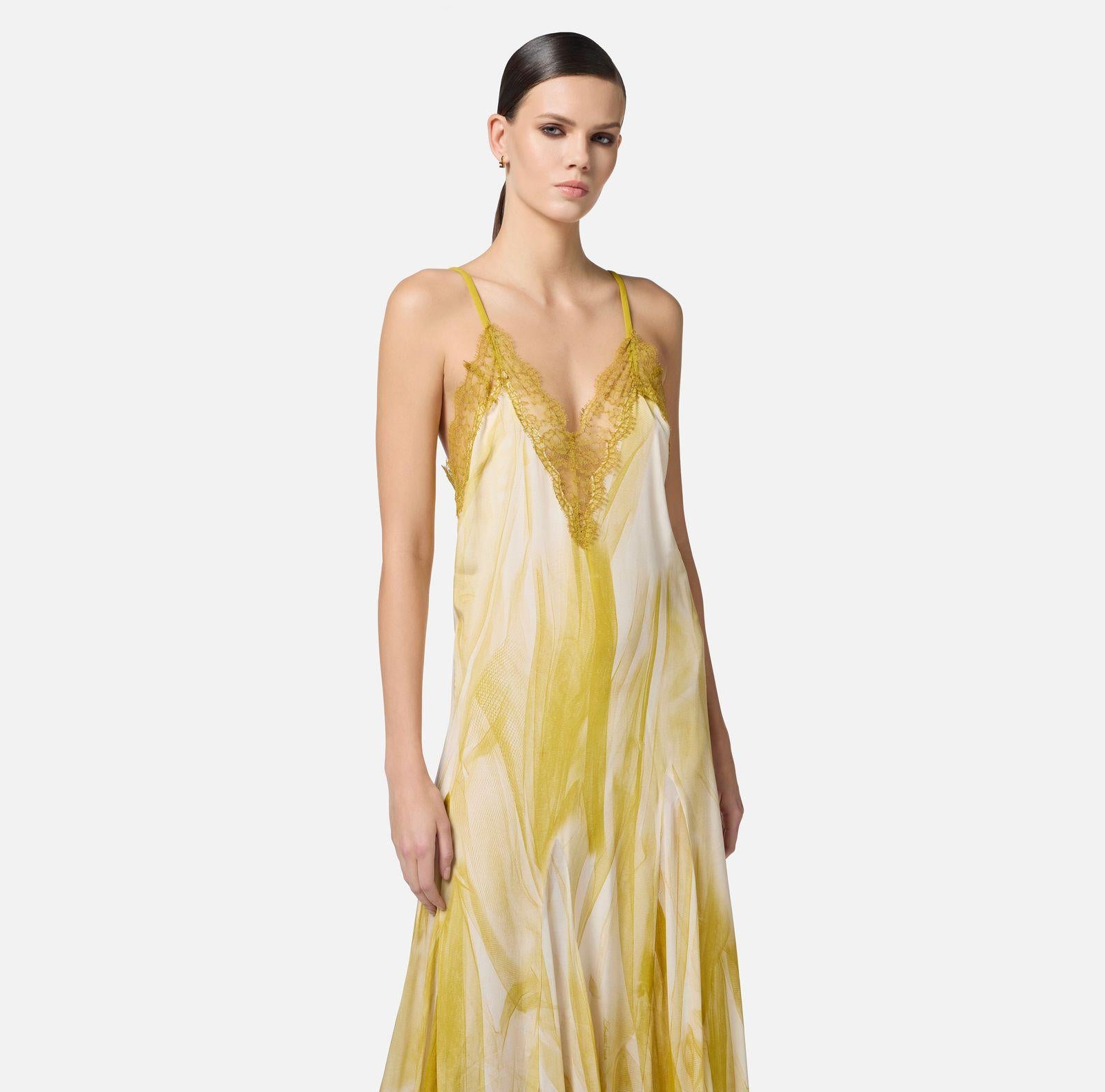 Abito lungo in viscosa - Elsabetta Franchi ABR5452E2 DN7 ELISABETTA FRANCHI 