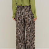 Pantalone in viscosa stampata