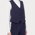 Gilet gessato quattro bottoni DL69GL FW24 489MF RAGNO 