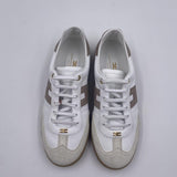 Sneakers in pelle e crosta con logo