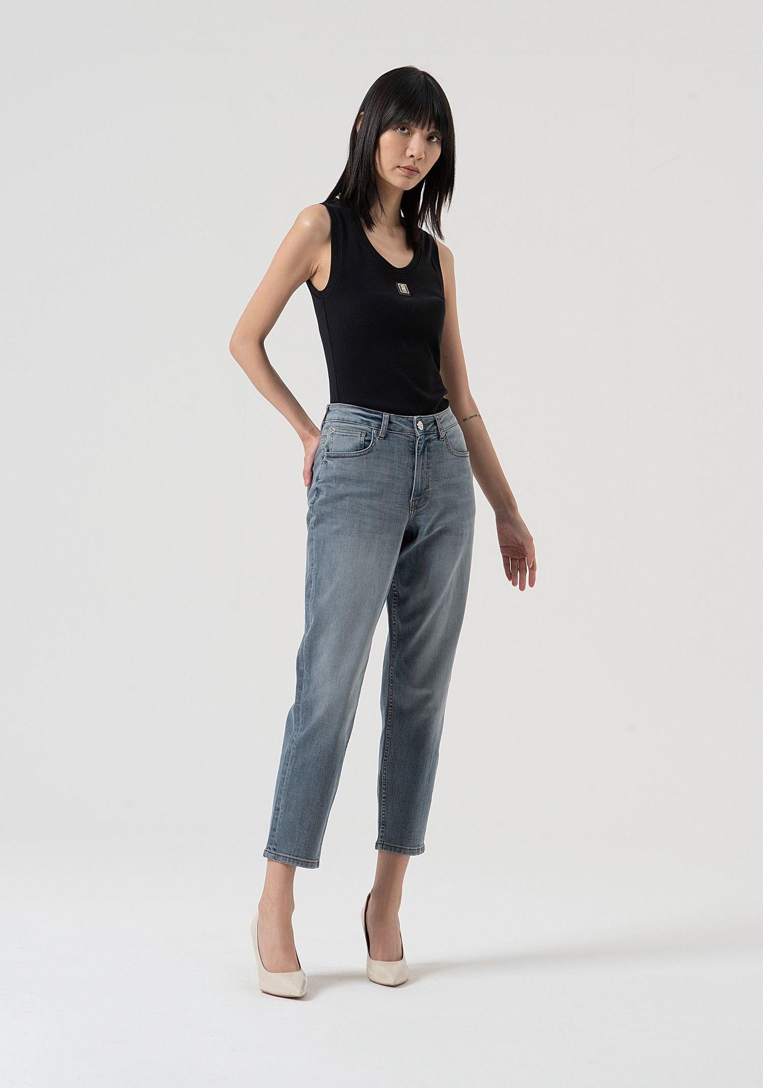 Jeans carrot mom fit - Fracomina FP25WVD005D46093 C41 FRACOMINA 