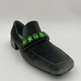 Mocassino in velluto - Jeannot PJ602D VERDE JEANNOT 