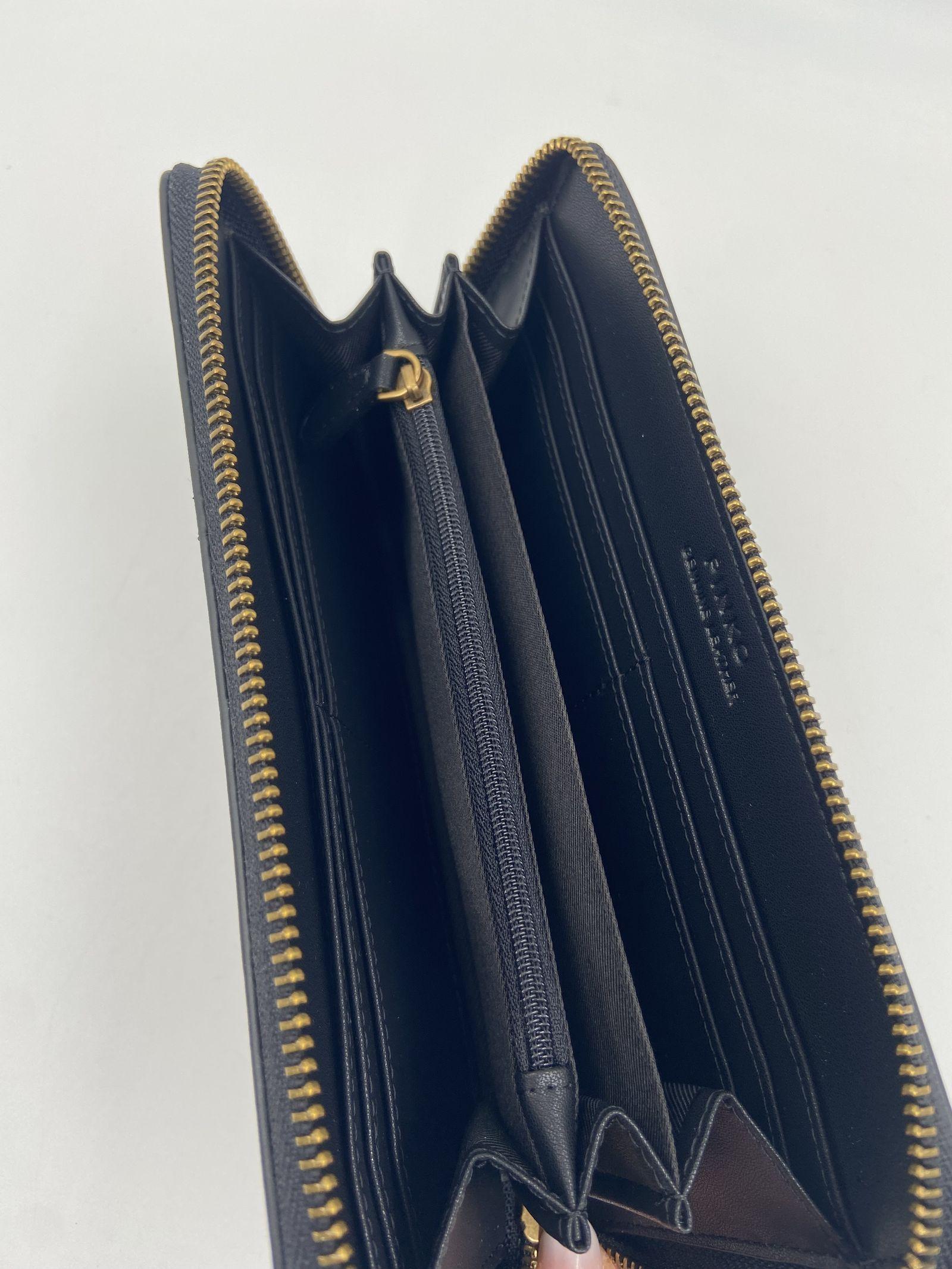 Portafoglio zip-around in pelle - Pinko 100250A0F1 Z99Q PINKO 