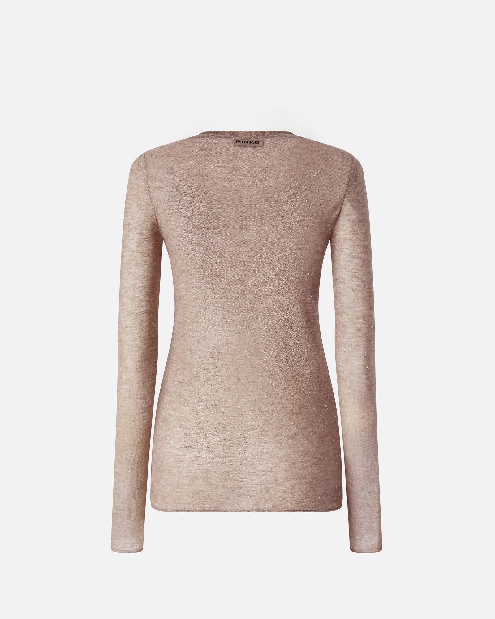 Maglia con paillettes 105398A2PM D23 PINKO 