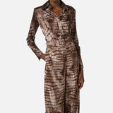 Camicia con stampa alligatore CA13161E3 644 ELISABETTA FRANCHI 