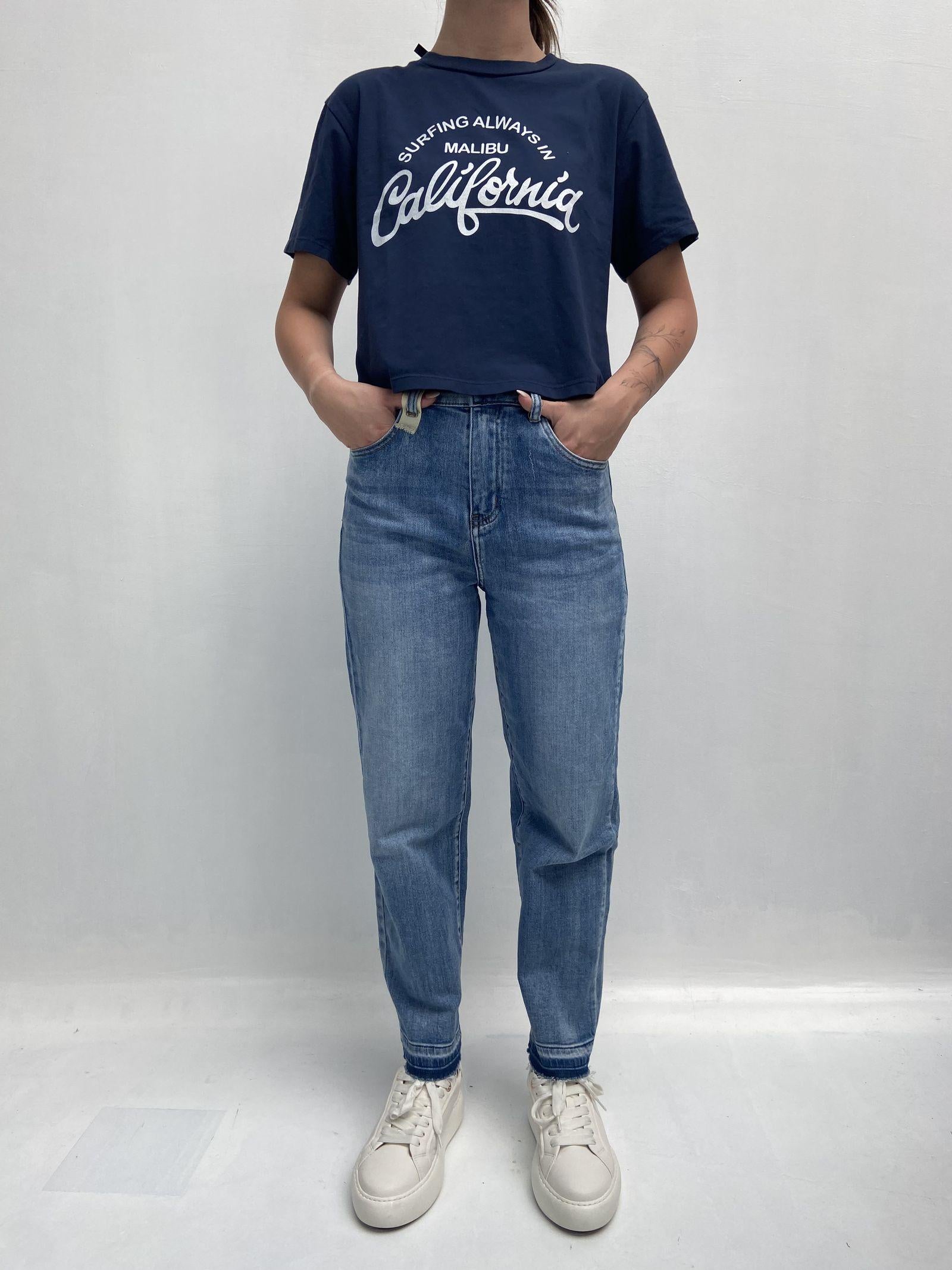 T-shirt con stampa A1252 BLU OFELIA 