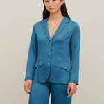 Giacca monopetto in satin IROM12 D1 26 CARLA G. 