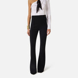 Pantalone in doppio crepe - Elisabetta Franchi PA16961E2 110 ELISABETTA FRANCHI 