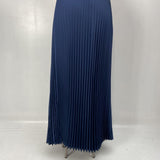 Gonna in raso plissè SK1183 BLU OFELIA 