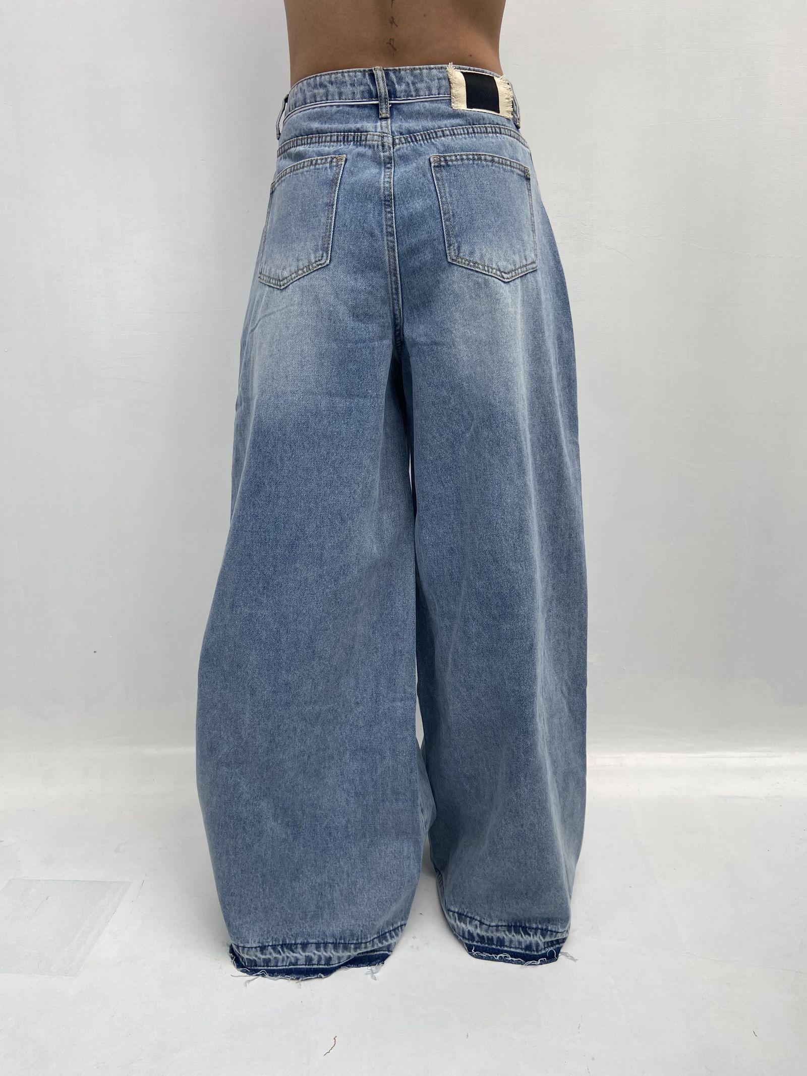 Jeans vita alta e gamba larga LAF184 DENIM OFELIA 