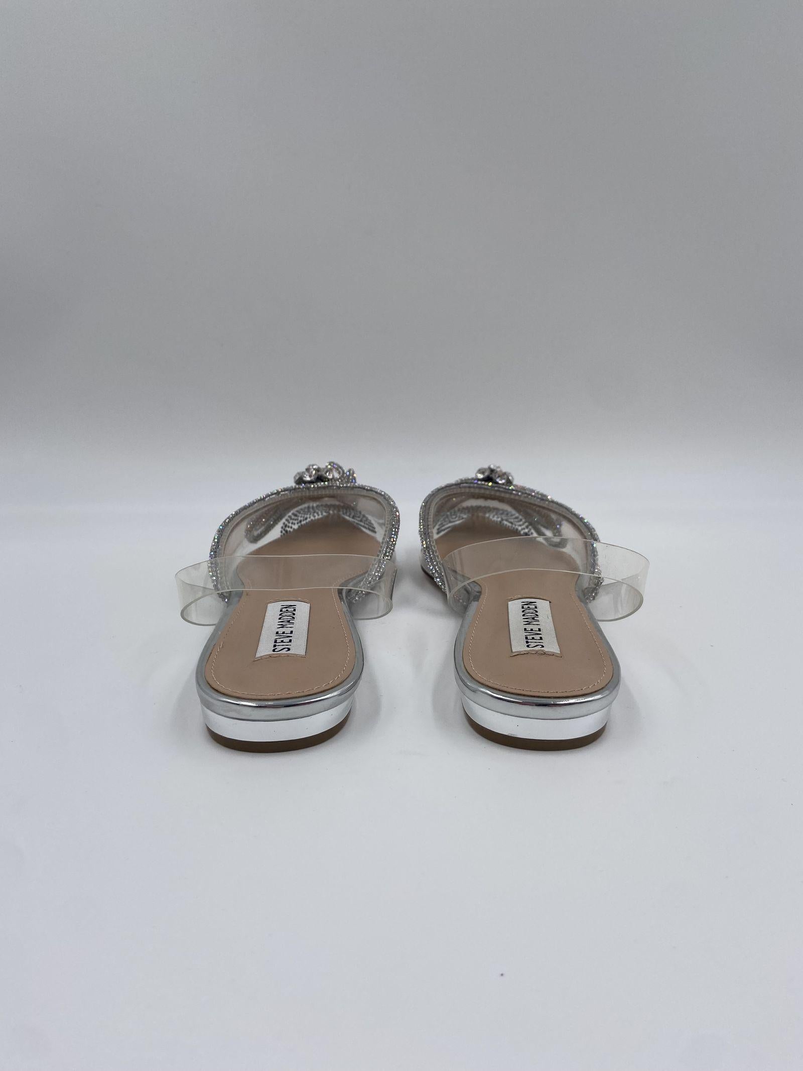 Sandalo Justi Clear in pvc con fiocco - Steve Madden SMSJUSTI-CLE BIANCO STEVE MADDEN 