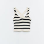 Top cropped a righe SSEM5002 FANTASIA RIGHE ELEH 