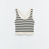 Top cropped a righe SSEM5002 FANTASIA RIGHE ELEH 