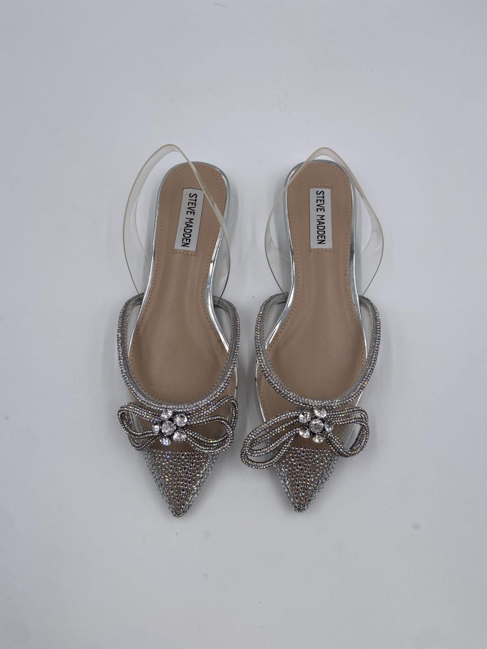 Sandalo Justi Clear in pvc con fiocco - Steve Madden SMSJUSTI-CLE BIANCO STEVE MADDEN 