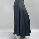 Gonna lunga satinata con elastico in vita 8078 GRIGIO OFELIA 