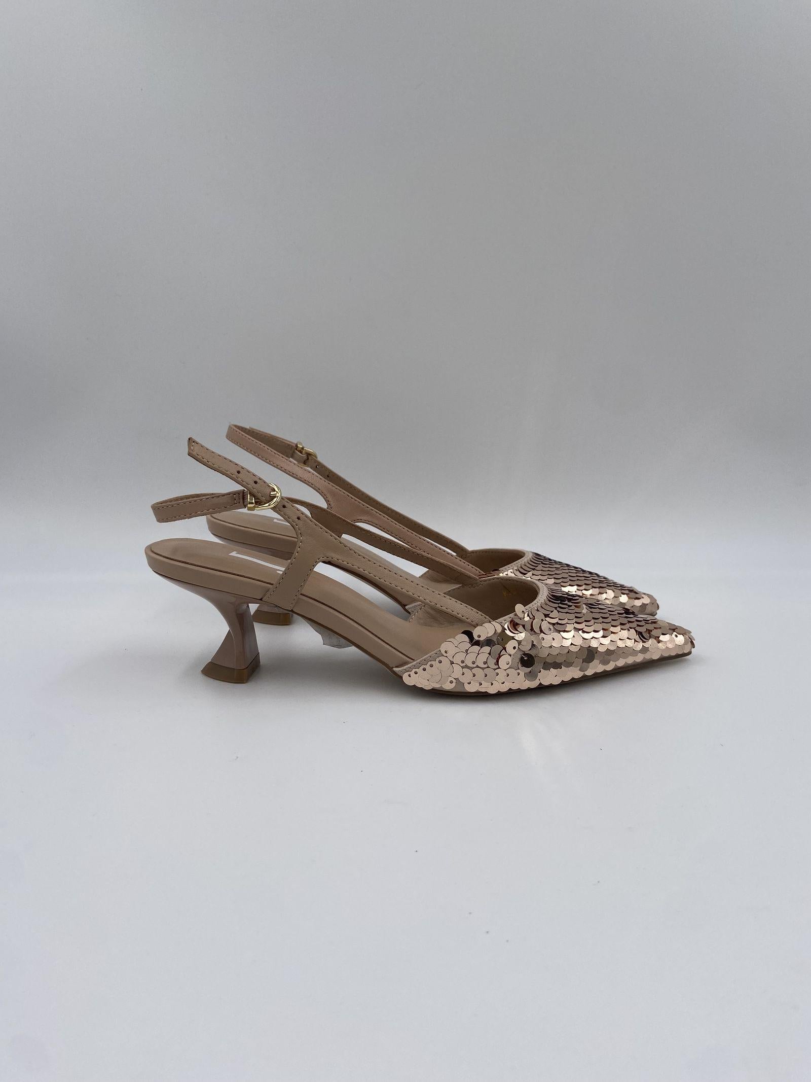 Sandalo con paillettes RJ513 PELLE JEANNOT 