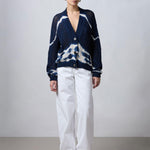 Cardigan tie-dye handmade B42010 B4210 ROBERTO COLLINA 